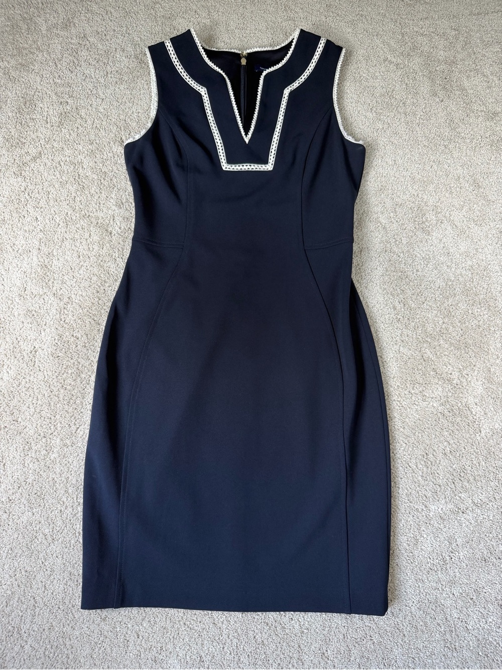 Tommy Hilfiger‎ | Scuba Crepe Sheath Career Navy Blue Dress Women's | Size 4
